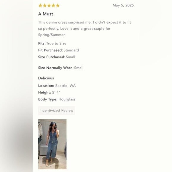 ❤️HP❤️NWT Size XL- Anthropologie Pilcro Denim Vest Twofer Midi Dress (Two piece) - Picture 8 of 14